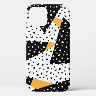 Minimaler Punktaufbau: Schwarz-weiß gelb Case-Mate iPhone Hülle