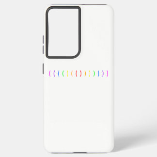 Minimaler Regenbogen Samsung Galaxy Hülle
