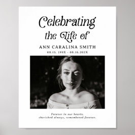 Minimaler Retro-Bestattungsauftrag Poster