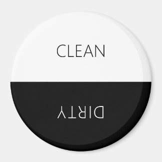 Minimaler sauberer Geschirrspüler Schild Magnet