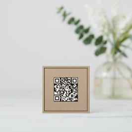 🗂️ Minimaler Scan-Code QR Quadratische Visitenkarte