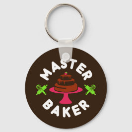 Minimaler Schokoladenkuchen Schlüsselanhänger