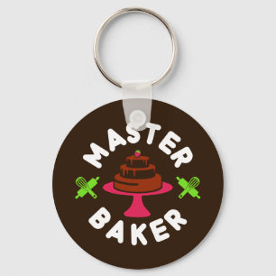 Minimaler Schokoladenkuchen Schlüsselanhänger
