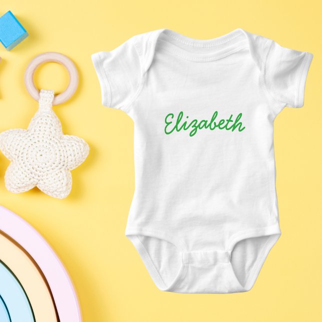 Minimaler Script-Individuelle Name Baby Strampler (Von Creator hochgeladen)
