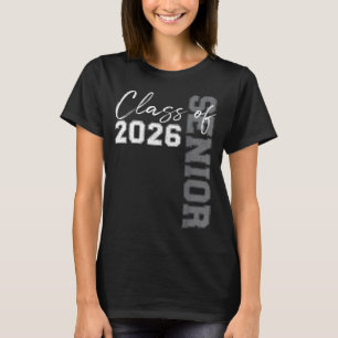 Minimaler Senior 2026 Abschlussklasse Absolventen  T-Shirt