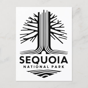 Minimaler Sequoia-Nationalpark Postkarte