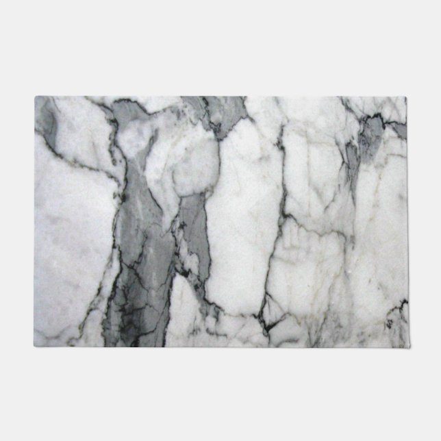 minimaler skandinavischer, moderner, chic-grauer M Fußmatte (Vorderseite)