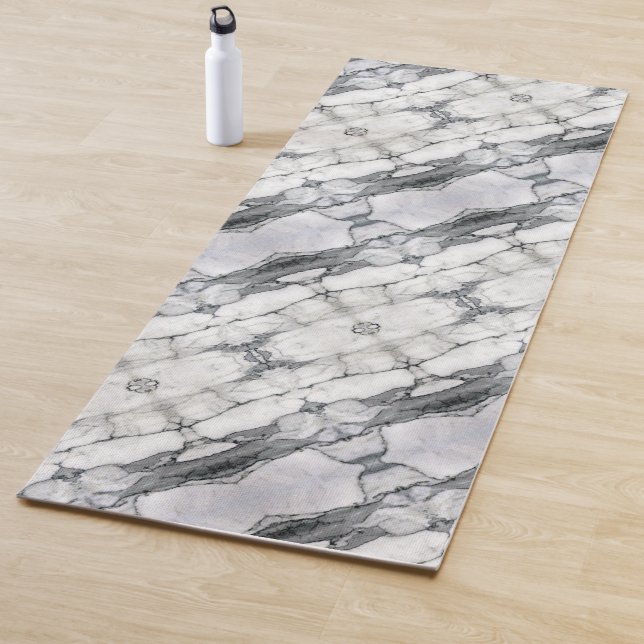 minimaler skandinavischer, moderner, chic-grauer M Yogamatte (Beispiel)
