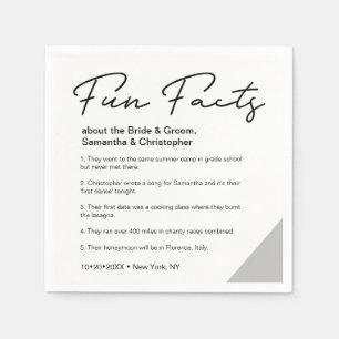 Minimaler Spaß bei Brautbummernehmung Serviette