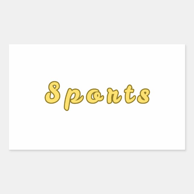 Minimaler Sportmodus Rechteckiger Aufkleber (Vorderseite)