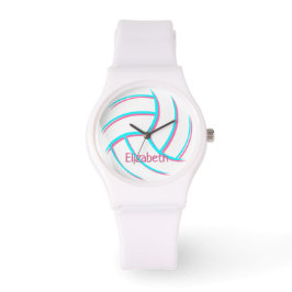 Minimaler Stil Gewohnheitsmädchen Volleyball Armbanduhr