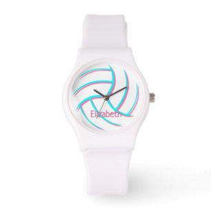 Minimaler Stil Gewohnheitsmädchen Volleyball Armbanduhr