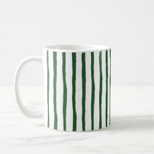 Minimaler Streifen grün Kaffeetasse