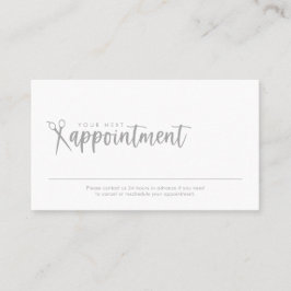 Minimaler Termin Karte für Haarstühle