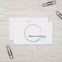 Minimaler Trendy Blue Watercolor Circle