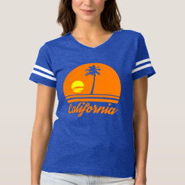 Minimaler Vektoraufbau in Kalifornien T-Shirt