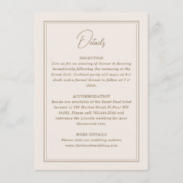 Minimaler Verzierter Rahmen Begleitkarte