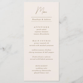 Minimaler Verzierter Rahmen Menükarte