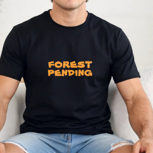 Minimaler Wanderer Naturliebhaber gelb T-Shirt