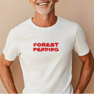 Minimaler Wanderer Naturliebhaber rot T-Shirt