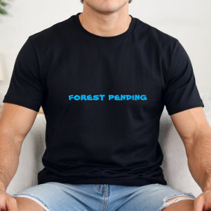 Minimaler Wanderer Naturliebhaber Türkis T-Shirt