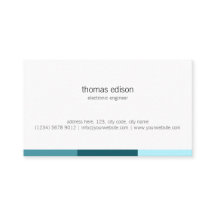 Minimaler White blue geometric masculine einfach