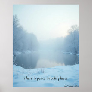 Minimaler Winter-Kalenderposter – Neutrale Wandkun Poster