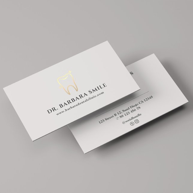 Minimaler Zahnarzt Zahnklinik Termin Visitenkarte (Minimal Dentist Dental Clinic Appointment Business Card
)