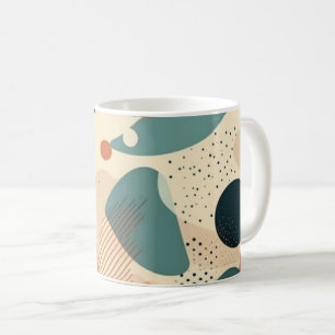 Minimales Abstraktes Nahtloses Muster - Geometrisc Kaffeetasse