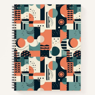 Minimales Abstraktes Nahtloses Muster - Geometrisc Notizbuch