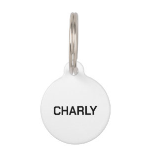 Minimales benutzerdefiniertes Namens-Hunde- und Ka Haustiermarke