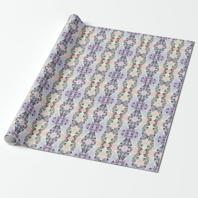 Minimales Blume Wrapping Paper Geschenkpapier (Ungerollt)