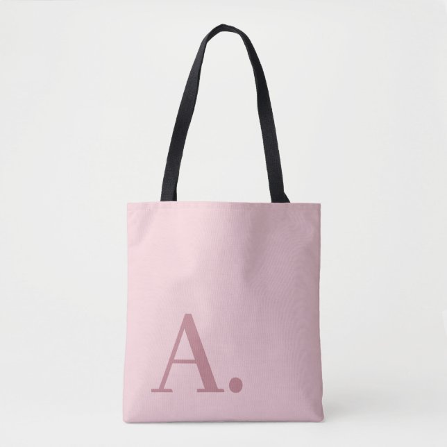 Minimales Design mit großer moderner Monogram Rose Tasche (Vorderseite)