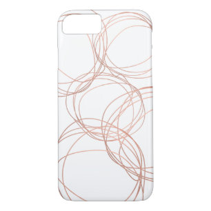 Minimales Designer-Scribble-Logo in Rose Gold Case-Mate iPhone Hülle
