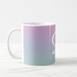 minimales elegantes Farbverlaufsretromuster Kaffeetasse