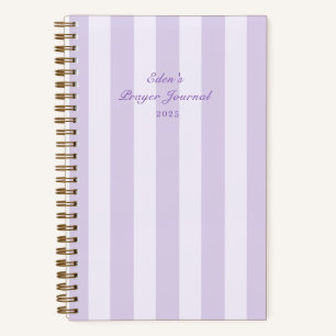 Minimales elegantes gestreiftes Gebetsjournal Noti Notizbuch
