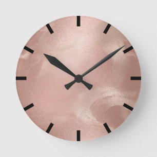 Minimales flüssiges dünnes runde wanduhr
