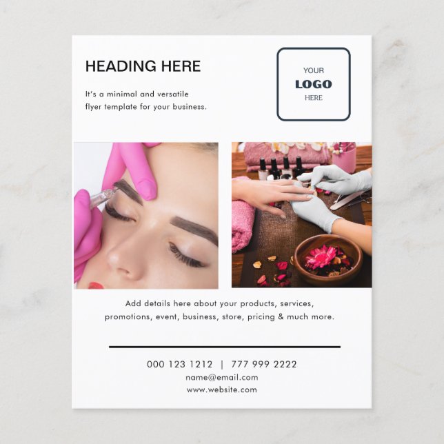 Minimales Foto-Marketing Flyer (Vorne)