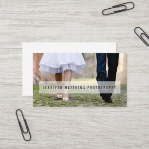 Minimales Foto überlagerter einfacher Fotograf des Visitenkarte