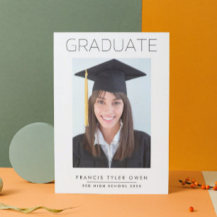 Minimales Frame GRADUATE High School Foto Ankündigung