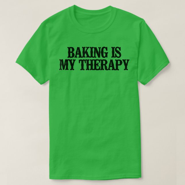 Minimales Funny Baking ist mein therapeutischer T  T-Shirt (Design vorne)