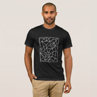 Minimales geometrisches - weiße Linie T-Shirt