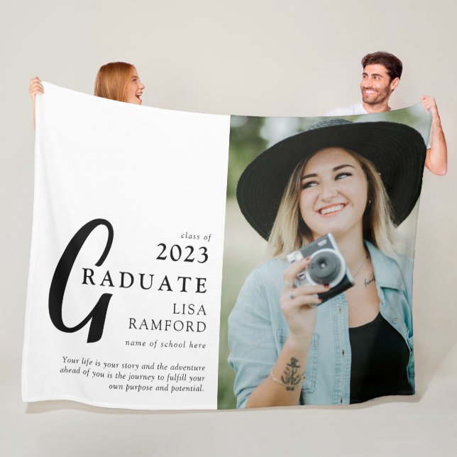 Minimales Graduate-Foto und Kostenvoranschlag Beib Fleecedecke (Beispiel)