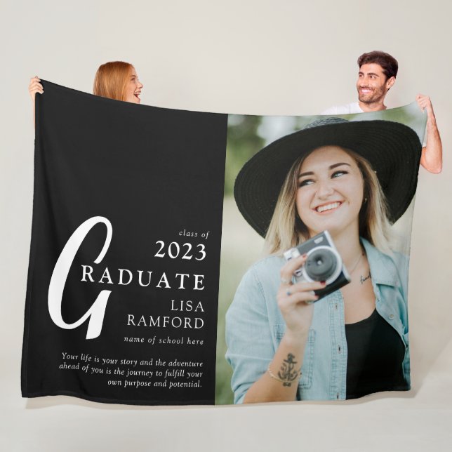 Minimales Graduate-Foto und Kostenvoranschlag Beib Fleecedecke (Beispiel)