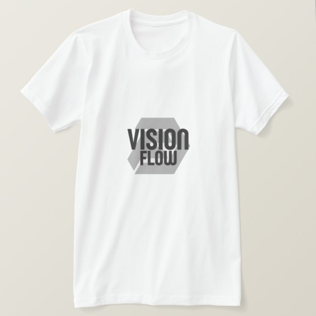 Minimales Logo-T-Shirt für den Bildfluss T-Shirt (Design vorne)