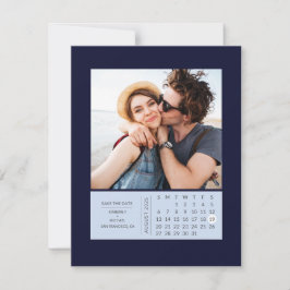 Minimales modernes Mini-Kalender Save the Date Fot