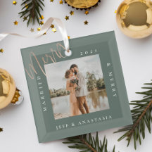 Minimales modernes Verheiratet- & Merry-Gold-Scrip