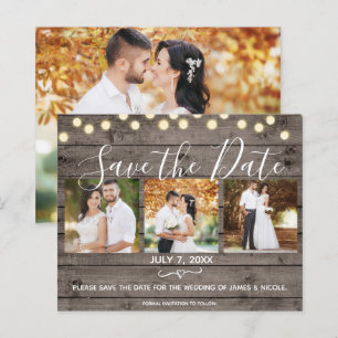 Minimales Rustikales Foto aus Holz und Licht Save 