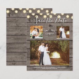 Minimales Rustikales Foto aus Holz und Licht Save 