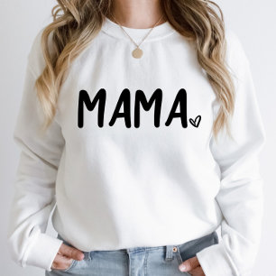 Minimales Schwarz-weißes Herz Minimalistisch Schli Sweatshirt